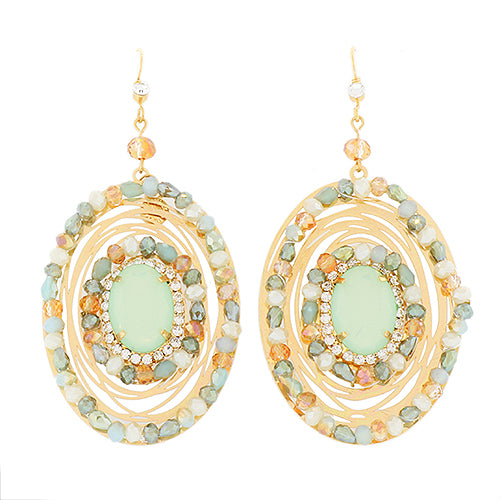 Swirling Gems Earrings